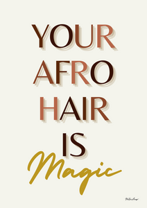 Black Beauty Wall Art - MAGIC AFRO HAIR