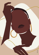 Carica l&#39;immagine nel visualizzatore di Gallery, Black Woman Wall Art - NTUMBA