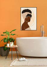 Carica l&#39;immagine nel visualizzatore di Gallery, Black Woman Wall Art - AKOSUA