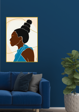 Carica l&#39;immagine nel visualizzatore di Gallery, Black Woman Wall Art - DEDE