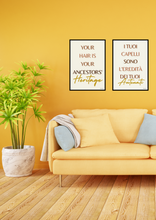 Carica l'immagine nel visualizzatore di Gallery, Afro Hair Quote Wall Art - ANCESTORS' HERITAGE