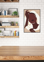 Carica l&#39;immagine nel visualizzatore di Gallery, Black Woman Wall Art - NTUMBA