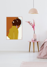 Carica l&#39;immagine nel visualizzatore di Gallery, Black Woman Wall Art - YAA